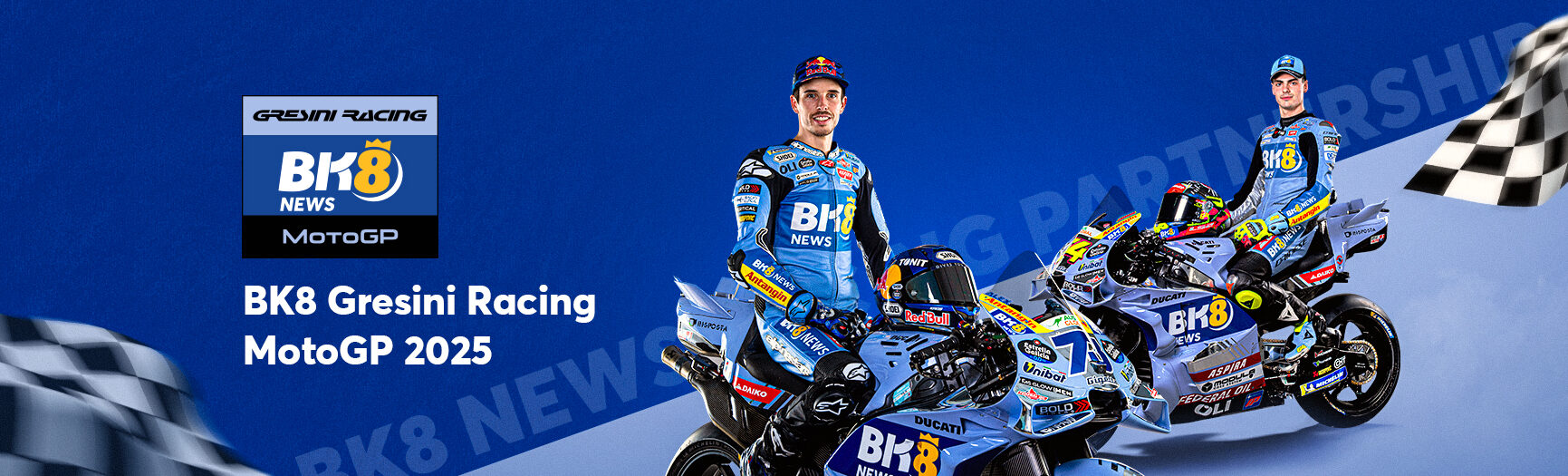 Quảng cáo hợp tác giữa 8xbet và Gresini Racing